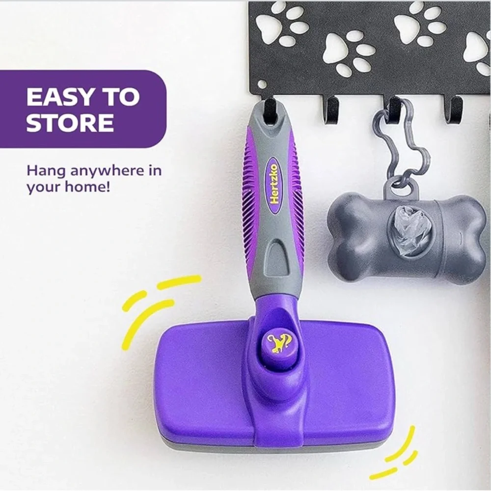 Purple Pet Grooming Brush